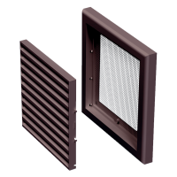 Решетка пластиковая VENTS МВ 120 с коричневый