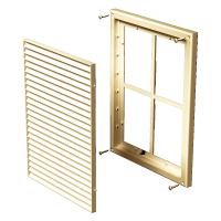 Решетка пластиковая VENTS МВ 160 с бежевый