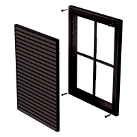 Решетка пластиковая VENTS МВ 160 с коричневый