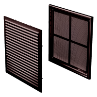 Решетка пластиковая VENTS МВ 250 с коричневый